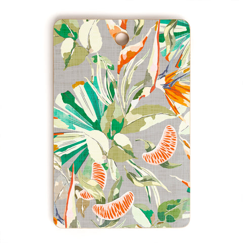 Marta Barragan Camarasa Orange in the palms jungle 201 Cutting Board Rectangle