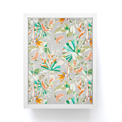 Marta Barragan Camarasa Orange in the palms jungle 201 Framed Mini Art Print