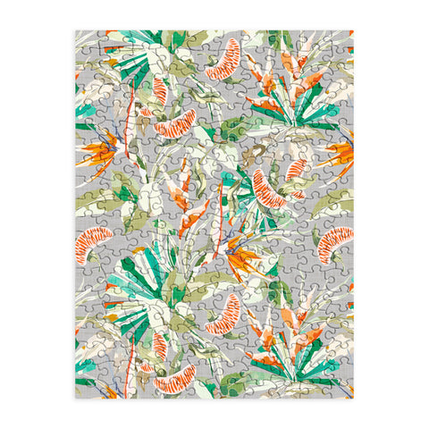 Marta Barragan Camarasa Orange in the palms jungle 201 Puzzle