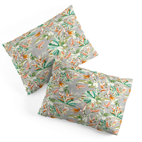 Marta Barragan Camarasa Orange in the palms jungle 201 Pillow Shams