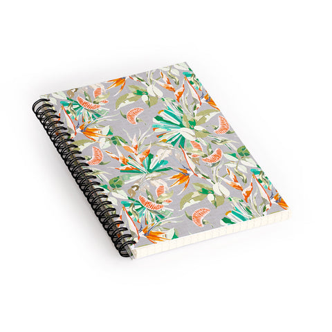 Marta Barragan Camarasa Orange in the palms jungle 201 Spiral Notebook