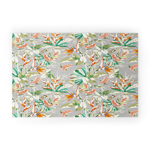 Marta Barragan Camarasa Orange in the palms jungle 201 Welcome Mat