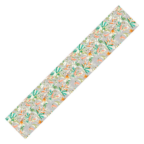 Marta Barragan Camarasa Orange in the palms jungle 201 Table Runner