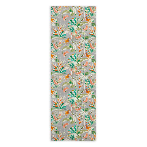 Marta Barragan Camarasa Orange in the palms jungle 201 Yoga Towel