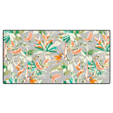 Marta Barragan Camarasa Orange in the palms jungle 201 Desk Mat