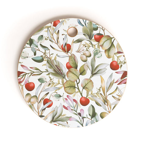 Marta Barragan Camarasa Orchard Elegance Serene Cutting Board Round