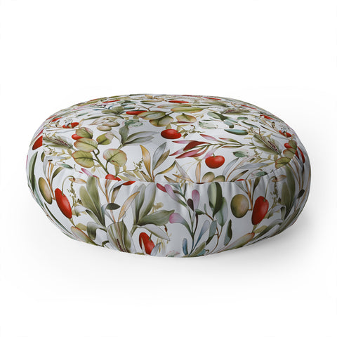 Marta Barragan Camarasa Orchard Elegance Serene Floor Pillow Round