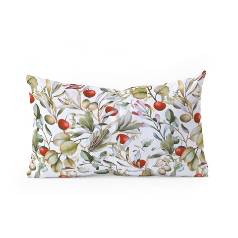 Marta Barragan Camarasa Orchard Elegance Serene Oblong Throw Pillow