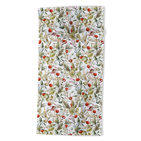 Marta Barragan Camarasa Orchard Elegance Serene Beach Towel