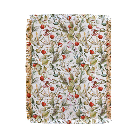 Marta Barragan Camarasa Orchard Elegance Serene Throw Blanket