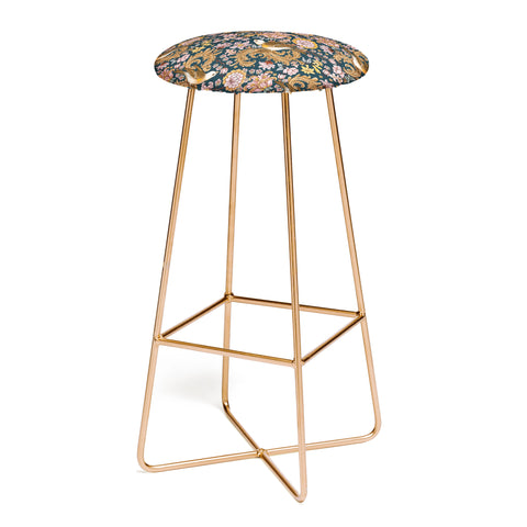 Marta Barragan Camarasa Ornate Bird Garden Bar Stool