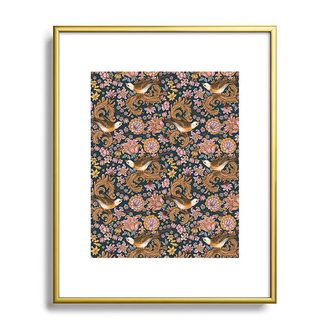 Marta Barragan Camarasa Ornate Bird Garden Metal Framed Art Print