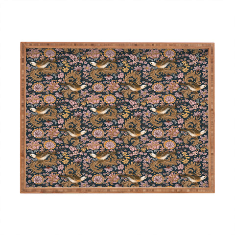 Marta Barragan Camarasa Ornate Bird Garden Rectangular Tray