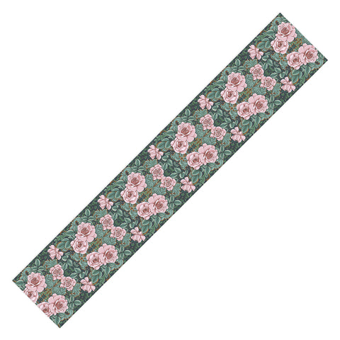 Marta Barragan Camarasa Ornate Vintage Rose Garden Table Runner