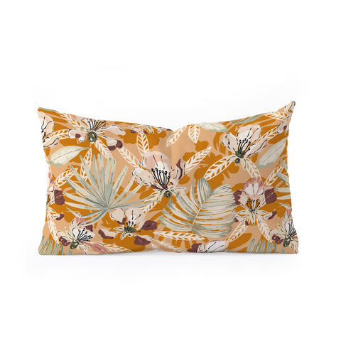 Marta Barragan Camarasa Paint modern tropical garden G Oblong Throw Pillow