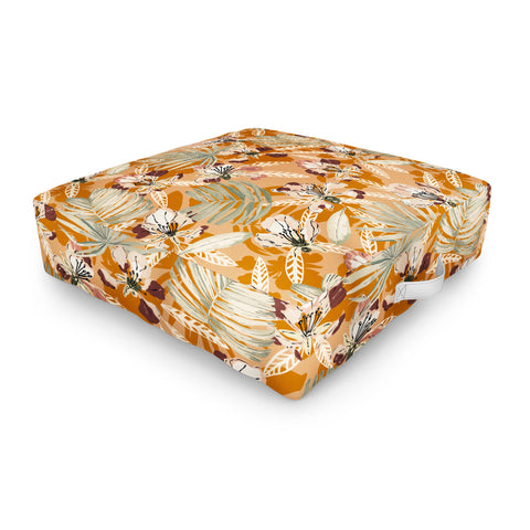 Marta Barragan Camarasa Paint modern tropical garden G Outdoor Floor Cushion