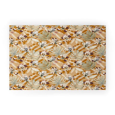 Marta Barragan Camarasa Paint modern tropical garden G Welcome Mat