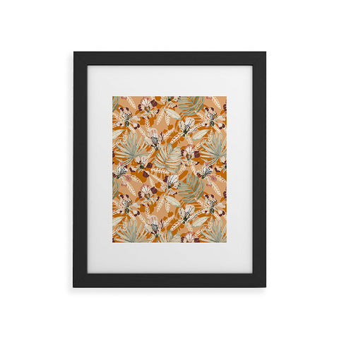 Marta Barragan Camarasa Paint modern tropical garden G Framed Art Print