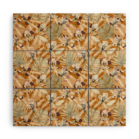 Marta Barragan Camarasa Paint modern tropical garden G Wood Wall Mural