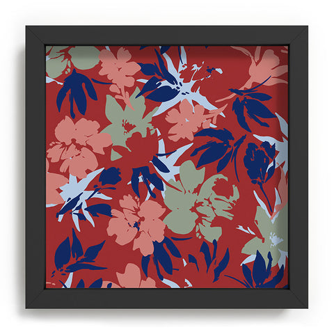 Marta Barragan Camarasa Paintbrush garden blooms B Recessed Framing Square