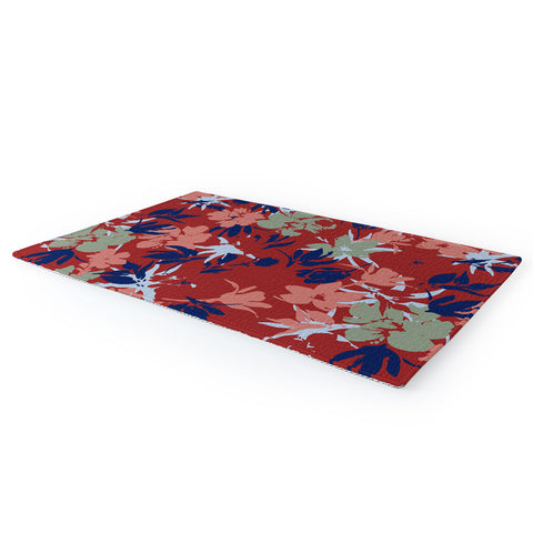 Marta Barragan Camarasa Paintbrush garden blooms B Area Rug