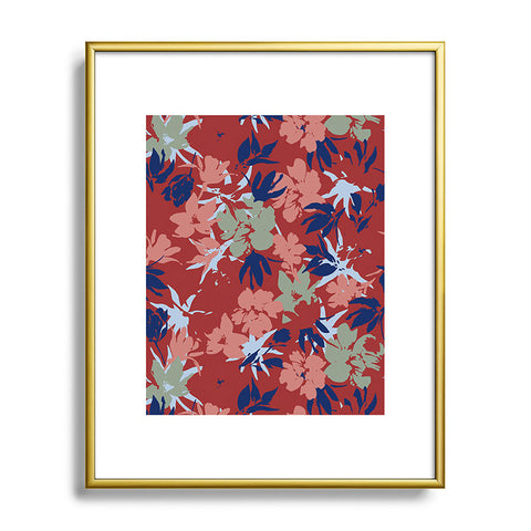 Marta Barragan Camarasa Paintbrush garden blooms B Metal Framed Art Print