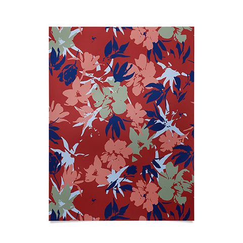 Marta Barragan Camarasa Paintbrush garden blooms B Poster