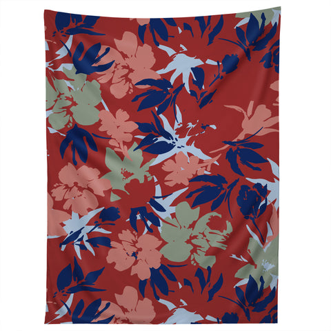 Marta Barragan Camarasa Paintbrush garden blooms B Tapestry