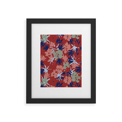 Marta Barragan Camarasa Paintbrush garden blooms B Framed Art Print