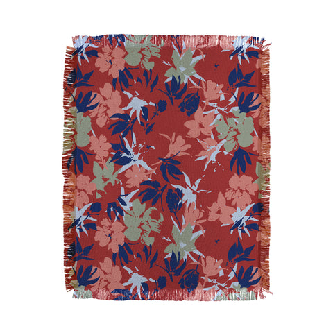 Marta Barragan Camarasa Paintbrush garden blooms B Throw Blanket