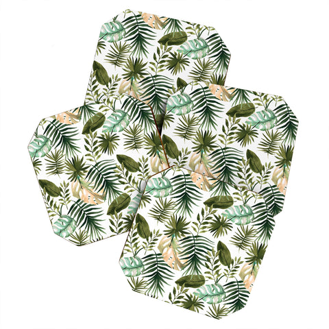 Marta Barragan Camarasa Painting watercolor leaves Coaster Set