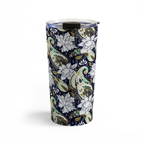 Marta Barragan Camarasa Paisley Bloom Pattern Travel Mug