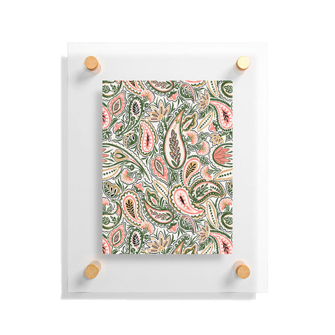 Marta Barragan Camarasa Paisley Garden Delight Floating Acrylic Print