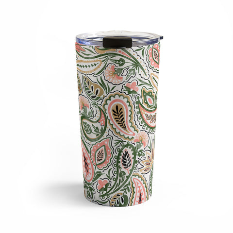 Marta Barragan Camarasa Paisley Garden Delight Travel Mug