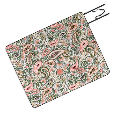 Marta Barragan Camarasa Paisley Garden Delight Picnic Blanket