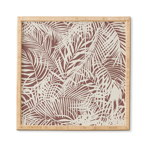 Marta Barragan Camarasa Palm leaf monochrome WPM Framed Wall Art