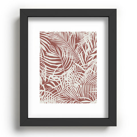 Marta Barragan Camarasa Palm leaf monochrome WPM Recessed Framing Rectangle