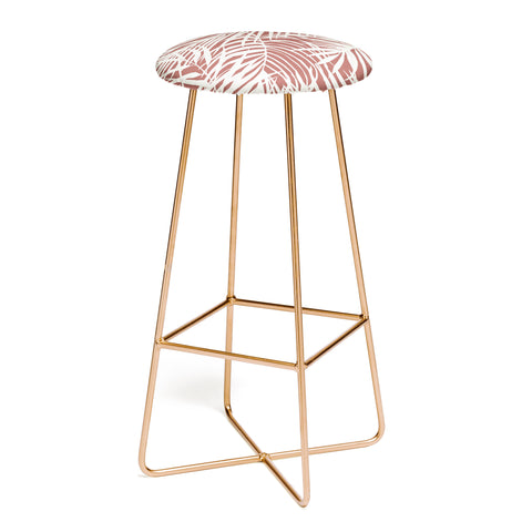 Marta Barragan Camarasa Palm leaf monochrome WPM Bar Stool