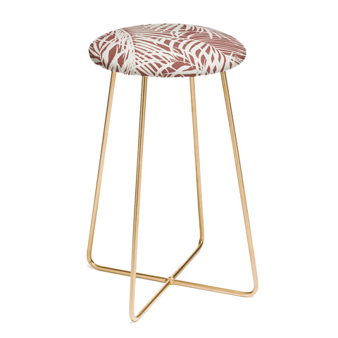 Marta Barragan Camarasa Palm leaf monochrome WPM Counter Stool