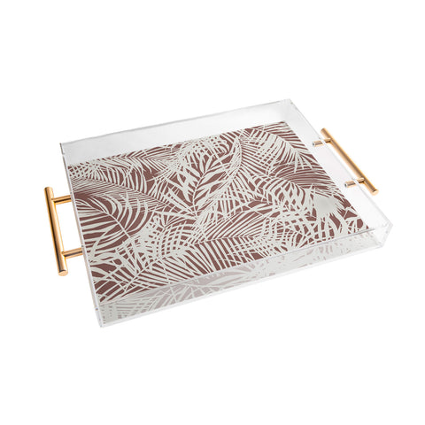 Marta Barragan Camarasa Palm leaf monochrome WPM Acrylic Tray