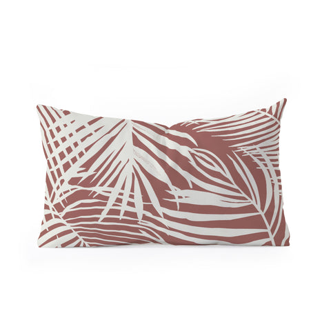 Marta Barragan Camarasa Palm leaf monochrome WPM Oblong Throw Pillow