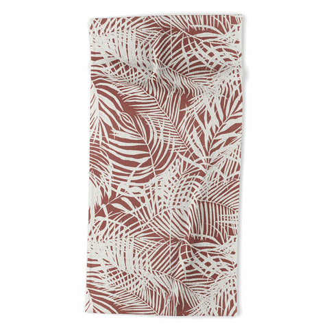 Marta Barragan Camarasa Palm leaf monochrome WPM Beach Towel