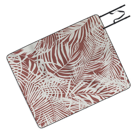 Marta Barragan Camarasa Palm leaf monochrome WPM Picnic Blanket