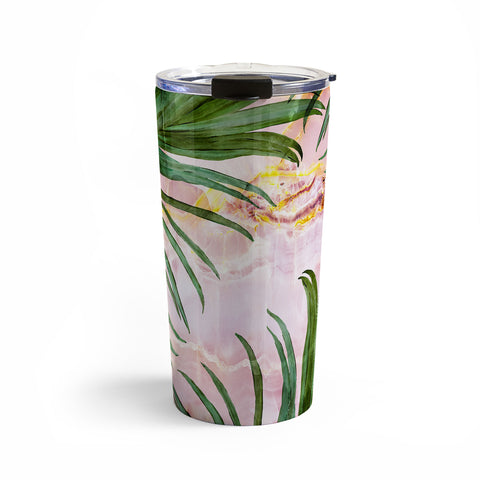 Marta Barragan Camarasa Palm leaf on marble 01 Travel Mug