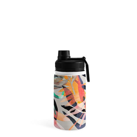 Marta Barragan Camarasa Palms leaf colorful paint 2PB Water Bottle