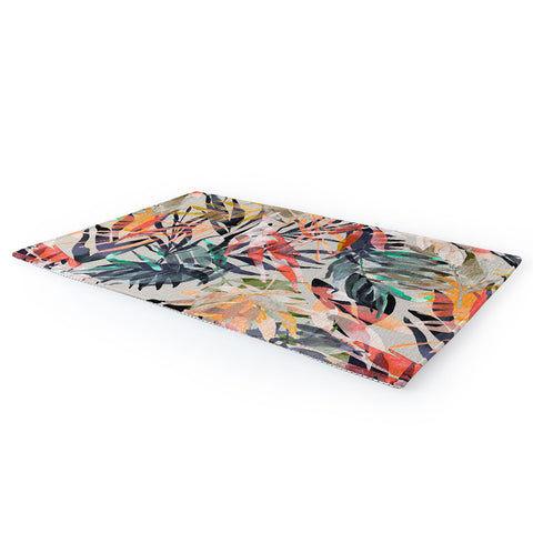 Marta Barragan Camarasa Palms leaf colorful paint 2PB Area Rug