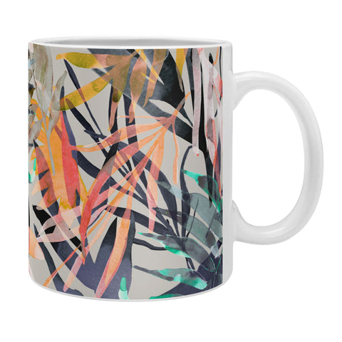 Marta Barragan Camarasa Palms leaf colorful paint 2PB Coffee Mug