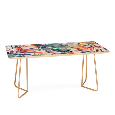 Marta Barragan Camarasa Palms leaf colorful paint 2PB Coffee Table