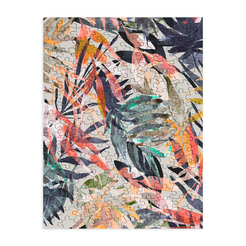 Marta Barragan Camarasa Palms leaf colorful paint 2PB Puzzle