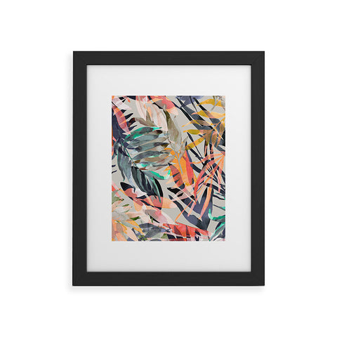 Marta Barragan Camarasa Palms leaf colorful paint 2PB Framed Art Print